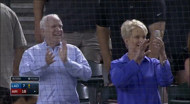 Illustration for article titled Goldschmidt Bashes Homer; Man With Kid Catches It; John McCain Excited